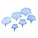 Kitchen + Home Silicone Stretch Lids - Set of 6 Silicone Food Saver Covers - BPA (1)