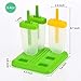 OMorc Popsicle Molds Set, 6 Pack Reusable Ice Pop Makers - BPA Free & Food Safe -with Folding Silicone Funnel and Cleaning Brush