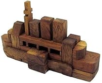 The Titanic Kumiki Brain Teaser Wooden Puzzle