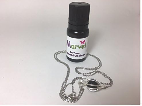 Aromatherapy Diffuser essential oil blend KIT- TRANQUILITY blend and a Necklace/Pendant with a porous Lava rock bead