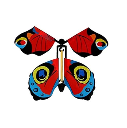 Modpion 18 Pieces Magic Fairy Flying Butterfly Rubber Band Powered