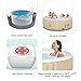 Goplus 4-6 Person Outdoor Spa Inflatable Hot Tub for Portable Jets Bubble Massage Relaxing w/Accessories Set (4 Person, White)