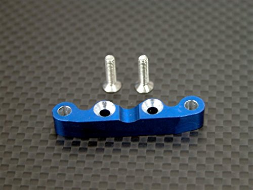 Kyosho Mini Inferno Upgrade Parts Aluminum Rear Arm Bulk For Front Gear Box With Screws - 1Pc Set Blue