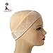 CNRO Lace Wig Grip Velvet Comfort Wig Band for Lace Wigs and Frontals, Adjustable Wig Comfort Band with Adjustable Hook and Loop Fastener Non Slip Breathable Thin Head Hair Band to Keep Wig (Nude)