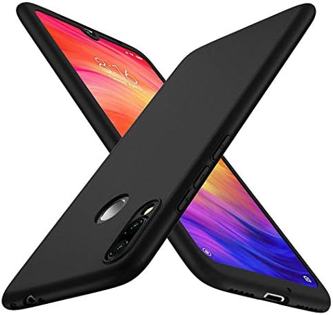 TXLING Samsung Galaxy A40 Phone Case Ultra Thin Sleek Fully Protective (Naked Phone Texture) Matte Finish Scratch Resistant Phone Hard Case Cover for Samsung Galaxy A40-black