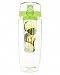 Holiday Sale - Infuser Water Bottle - Large 32 Oz - Lime Green