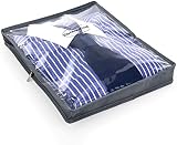 HANGERWORLD Pack of 5 Grey Breathable Cashmere Jumper Storage Pouch Bag view 5