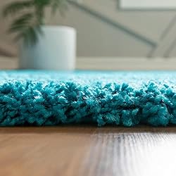 Unique Loom Solid Shag Collection Area Rug