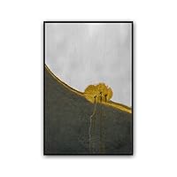 Framed Canvas Wall Art Abstract Color Block Canvas Prints Home Artwork Decoration for Living Room,Bedroom - 16x24 inches