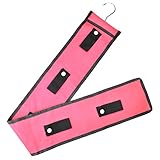 HOVEOX Oxford Double-sided Multi-functional Hanging Handbag Closet Organizer Purse Storage (10 Hooks, Each Side with 5 Hooks, Rose Red)