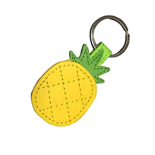 Leather Pineapple Keychain Bag Charm Car Cell Phone Decor Ornament, Gifts for Her