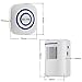 WJLING Motion Sensor Alarm, Wireless Driveway Alert, Home Security System Alarm with 2 Sensor and 1 Receiver -38 Chime Tunes - LED Indicators