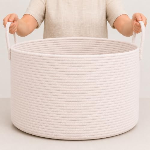 OrganiHaus Round Storage Basket 20x13