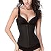 WONDER-BEAUTY Latex Waist Trainer Corset Waist Cincher Vest Body Shaper,Black-Adjustable Vest,XXXX-Large