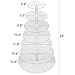 Yaheetech 7 Tier Circle Acrylic Cupcake Party Birthday Wedding Cake Stand Clear Christmas Gift