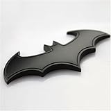 sprated (TM) black batman Car 3d Logo Chrome Emblem Badge Sticker Self Adhesive Badge Decal superman The Dark Knight Vinyl Decal Sticker