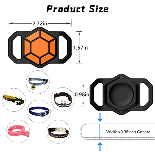 Waterproof AirTag Dog Collar Holder - Soft Silicone Protective Cover For Pet Tracking
