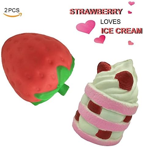 HooMore Jumbo Squishy Slow Rising Kawaii Sweet Scented Creamy Vent Charms Kid Toy Hand Pillow Toy, Stress Relief Toy Doll Gift Fun Large