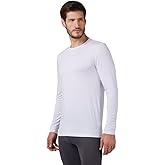 32 Degrees Heat Men's Lightweight Crew Baselayer Top | Form Fitting | Long Sleeve| 4-Way Stretch | Thermal