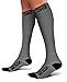 SB SOX Compression Socks for Men & Women (20-30 mmHg) - Best Support Stockings for Travel, Medical, and Sports - Perfect for Everyday Wear (Medium, Gray/Black)