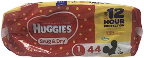 huggies snug and dry size 1 44 ct