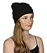Gravity Threads CC Knit Soft Stretch Beanie Cap, Black