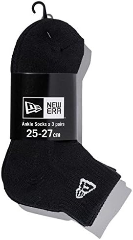 Amazon ニューエラ ソックス アンクル 靴下 3ペア New Era Socks ブラック 23cm 25cm スポーツソックス 通販