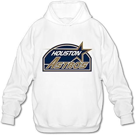 Wesley Star Astros Men's Soft Hooded Sweatshirt White L