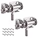 MyLifeUNIT Stainless Steel Sliding Gate Latch, Mini Security Lock Barrel Bolt (2 Pack)
