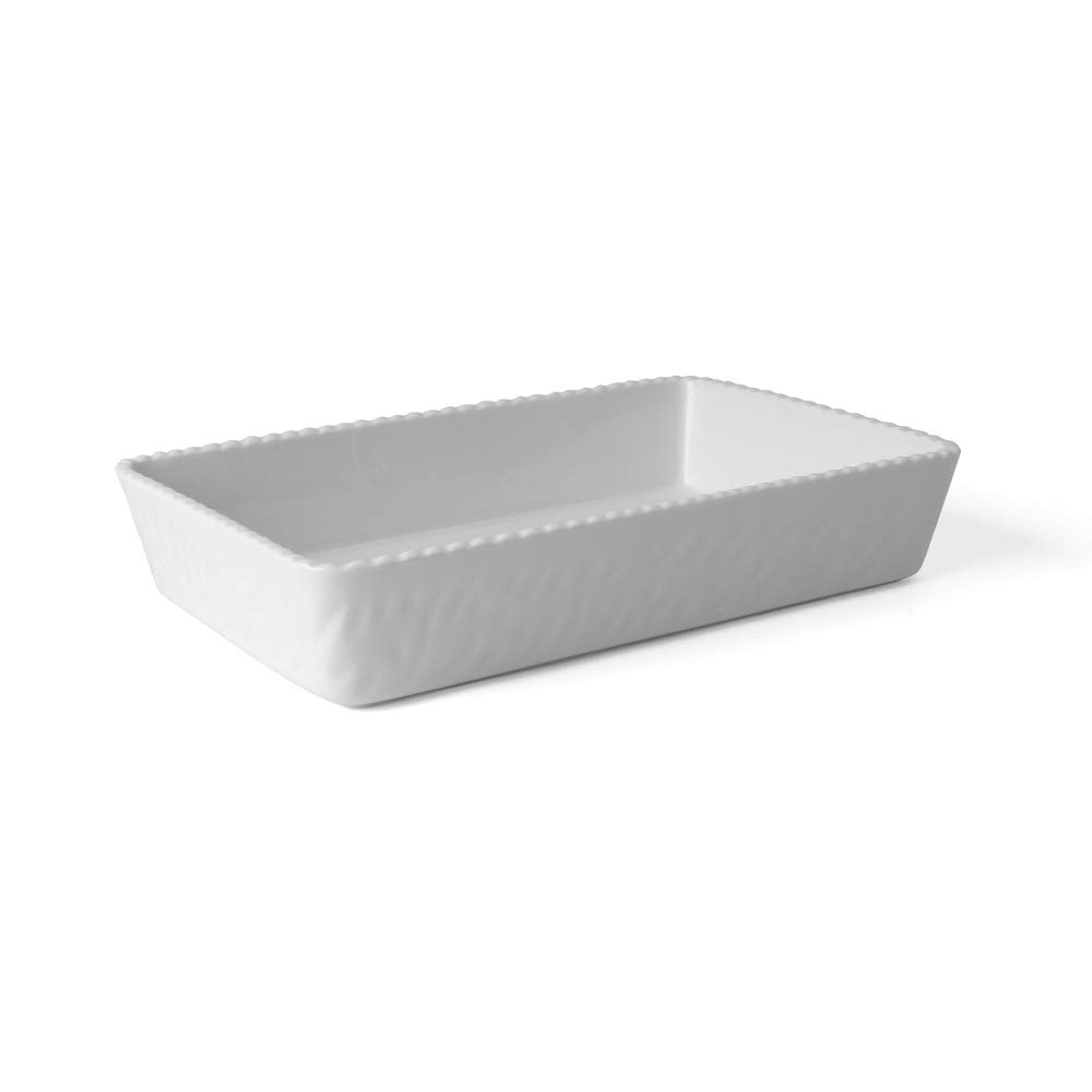 Holst Tow 14532 Dish & Displays Porcelain Square Dish, White, 31 x 20 x 6 cm