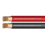 2 Gauge Premium Extra Flexible Welding Cable 600 VOLT COMBO PACK - BLACK+RED - 10 FEET OF EACH COLOR - EWCS Spec - Made in the USA!