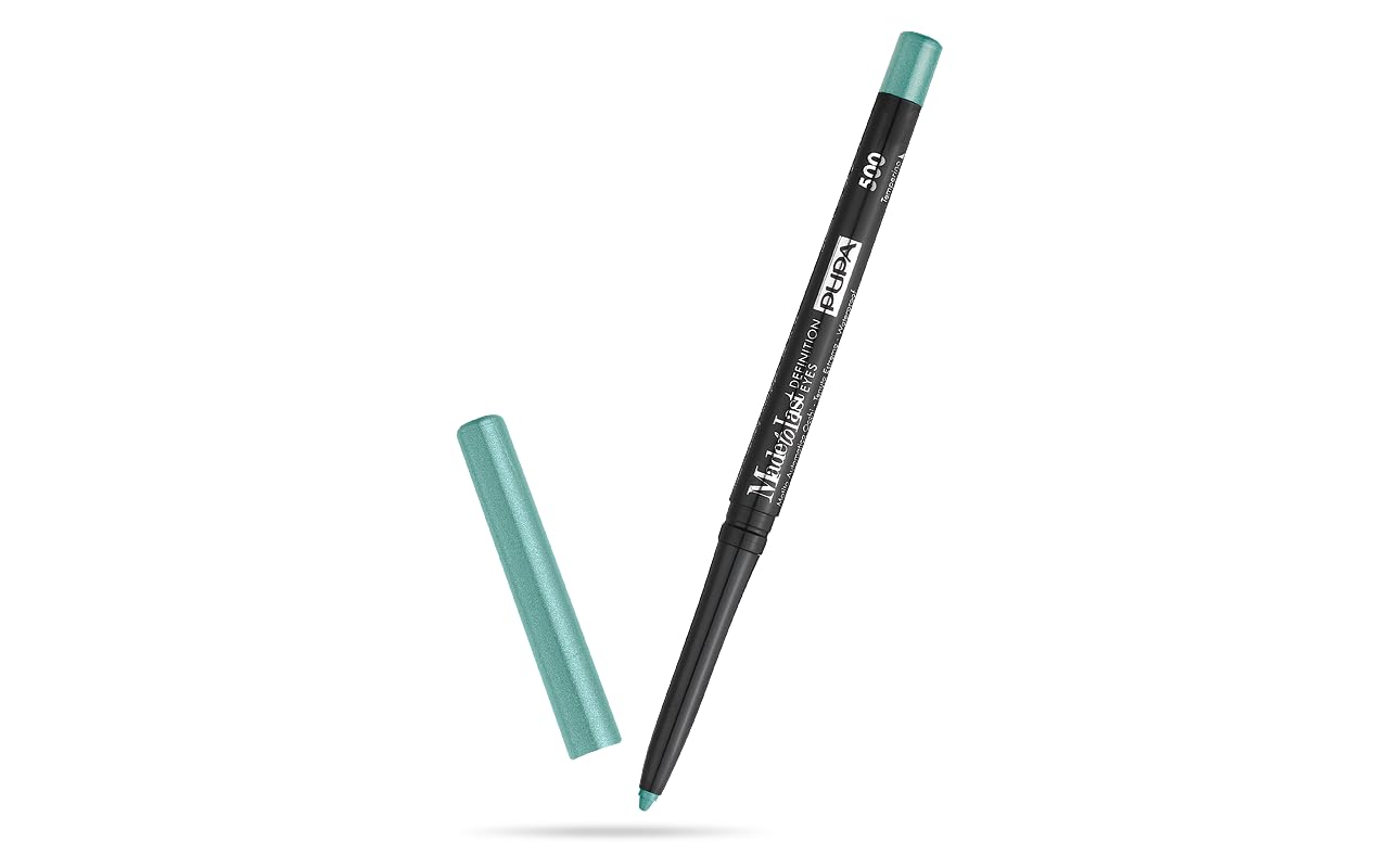 Pupa Waterproof Eyes Pencil Made to Last Definition Eyes Pencil (Colour 500 Water Green), Extreme Hold, Automatic Pen, Lead with Sharpener - 0.35g Size