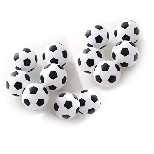 AnapoliZ Table Soccer Foosballs Replacement 12 Pack Mini Black and