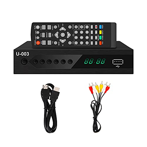 Digital TV Converter Box with PVR Function, UBISHENG 1080P Full HD TV