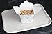 MT Products Cafeteria Food Tray White Rectangular Molded Fiber - Size of 12”x 16” (15 Pieces) Disposable Food Serving Trays Perfect for Schools and Restaurant - Made in The USA