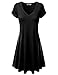 J.TOMSON Women¡¯s Short & Long Sleeve V-Neck Flared Dress