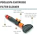 Pool spa Part Pool Filter Jet Cleaner Hot Tub Spa Water Wand Cartridge Hand Held Cleaner,removes Debris and Dirt from Pool Filters in Seconds, Heave Duty & Durable Pool Cartridge Filter Cleaner
