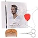 Aberlite Beard Shaper Kit w/Barber Pencil, Comb, Beard/Mustache Scissors - Premium Shaping Tool - 100% Clear | Many Styles | Long Edges | The Ultimate Beard Hair Lineup Stencil - Trimming Guide