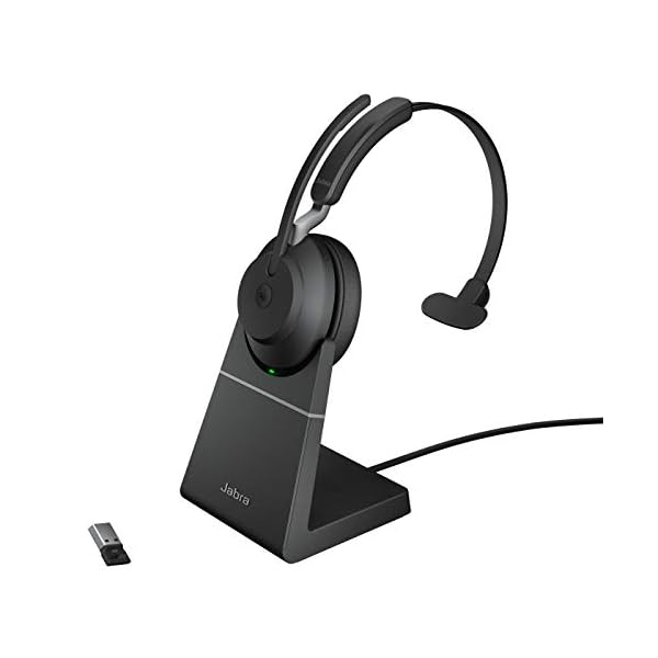 Jabra-Evolve2-65-Wireless-PC-Headset-with-Charging-Stand--Noise-Cancelling-Microsoft-Teams-Certified-Mono-Headphones-With-Long-Lasting-Battery--USB-A-Bluetooth-Adapter--Black Jabra Evolve2 65 Wireless PC Headset with Charging Stand – Noise Cancelling Microsoft Teams Certified Mono Headphones…