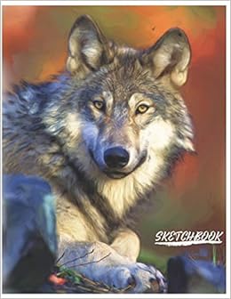 Sketchbook Cute Wolf Sketchbook For Adultschildren Animals
