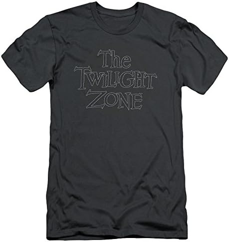 The Twilight Zone Spiral Logo Mens Slim Fit Shirt Charcoal LG