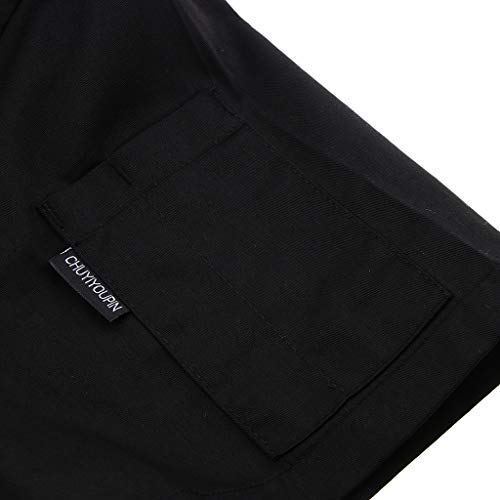 image for Prettyia Breathable Summer Chef Jackets Coat Short Sleeves Kitchen Uni