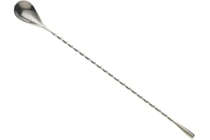 Barfly M37012 Teardrop Bar Spoon, End 11 13/16" (30.0 cm), Stainless Steel