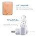 (Upgraded) AMIR Salt Lamp, Natural Himalayan Crystal Salt Light with 4 Bulbs (2 Colorful Bulbs), 11.2oz Mini Hand Carved Decoration Night Light with UL-Approved Wall Plug, 2 Pack