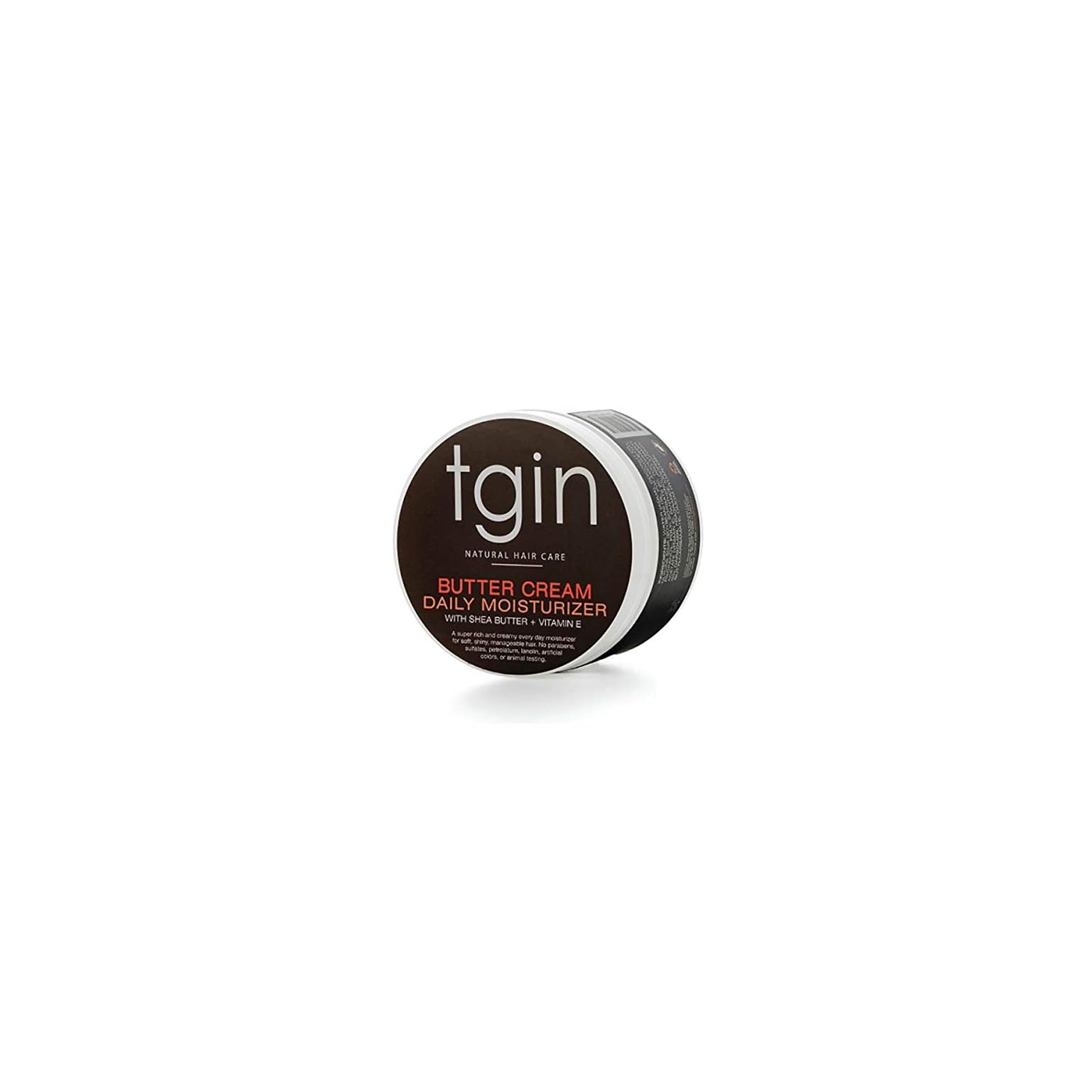 tgin Butter Cream Daily Moisturizer For Natural Hair Dry Hair Curly Hair 12 Oz Black