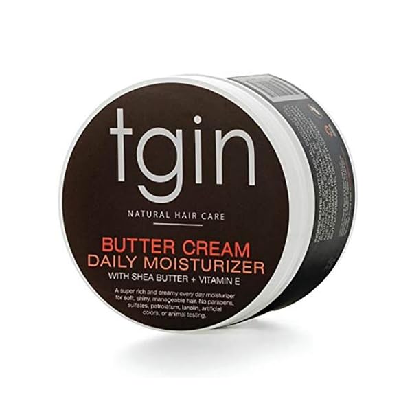 tgin Butter Cream Daily Moisturizer For Natural Hair Dry Hair Curly