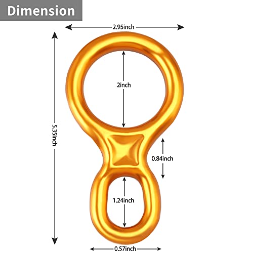 40KN Escue Figue 8 Descende Belay Appel Equipment ... - EBay