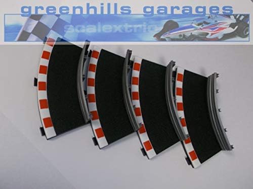Greenhills Scalextric Sport Track Borders & Barriers Black C8279 BC x 4 - New - MACC479 ##x
