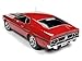 1971 Ford Mustang Mach 1 Bright Red with Black Stripes Hemmings Muscle Machines Magazine Limited Edition to 1002 Pieces Worldwide 1/18 Diecast Model Car by Autoworld AMM1150