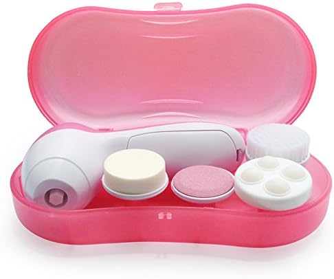 SUSUN Facial Cleansing Brush Spin Set Electric Waterproof Massager with 4 Brush Heads Facial Exfoliating Brush Set Deeply Cleansing for Skin